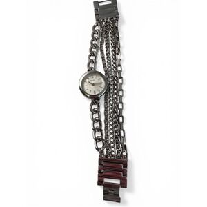 Folio Multi-Strand Chain Bracelet‎ Watch Womens OS Silver Excellent FMDFOL021